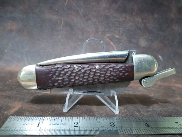 Vintage Camillus Marlin Spike Boating Knife w/Sheepsfoot Blade and Lever-Locked Spike [Used – Near Mint Cond.] Camillus Cutlery