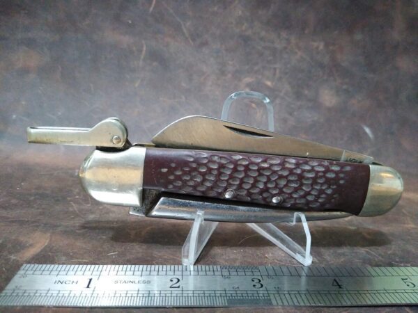 Vintage Camillus Marlin Spike Boating Knife w/Sheepsfoot Blade and Lever-Locked Spike [Used – Near Mint Cond.] Camillus Cutlery