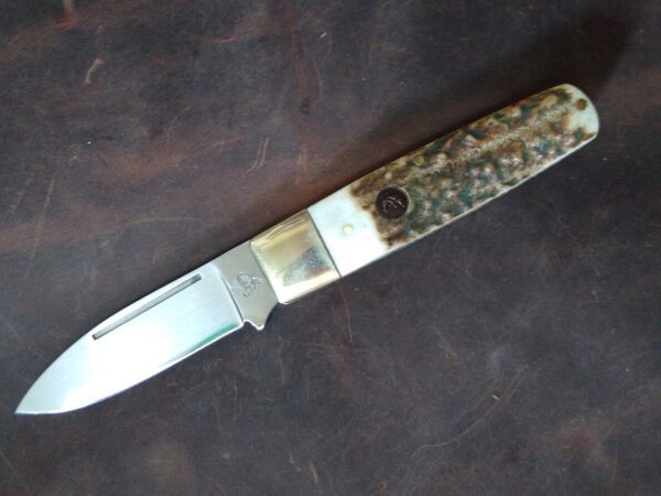 Hen and Rooster Barlow Stag HR271DS – Handcrafted in Spain, Single Blade Pocket Knife Genuine Dear Stag Handle[Unused – Pristine Cond.] Collectible Knives