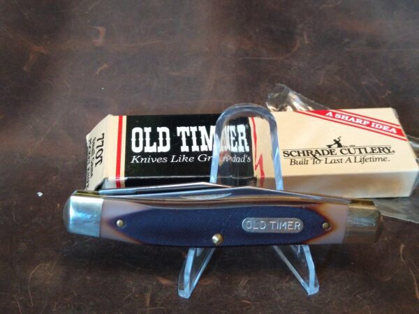 Vintage Schrade USA Old Timer 77OT Large 2 Blade Improved Muskrat Small Game Pocket Knife In Orig. Packaging [Unused – Pristine Mint Cond.] Collectible Knives