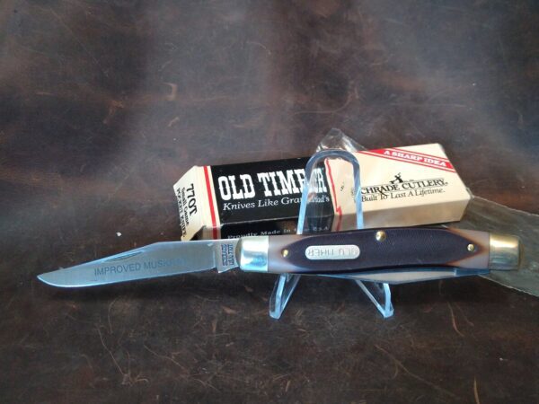 Vintage Schrade USA Old Timer 77OT Large 2 Blade Improved Muskrat Small Game Pocket Knife In Orig. Packaging [Unused – Pristine Mint Cond.] Collectible Knives