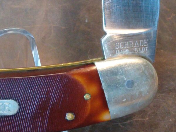 Vintage Schrade Old Timer U.S.A. – 51OT Big Timer “Fat Boy” Lockback Knife[Used – Near Mint Cond.] Collectible Knives