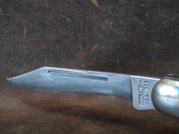 Vintage Schrade Old Timer 858 Lumberjack USA Large 3 Blade Stockman Folding Pocket Knife [Used – Near Mint Cond.] Collectible Knives