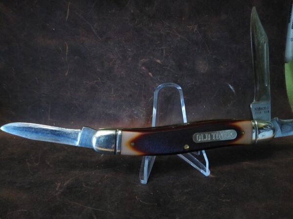 Vintage Schrade Old Timer 858 Lumberjack USA Large 3 Blade Stockman Folding Pocket Knife [Used – Near Mint Cond.] Collectible Knives