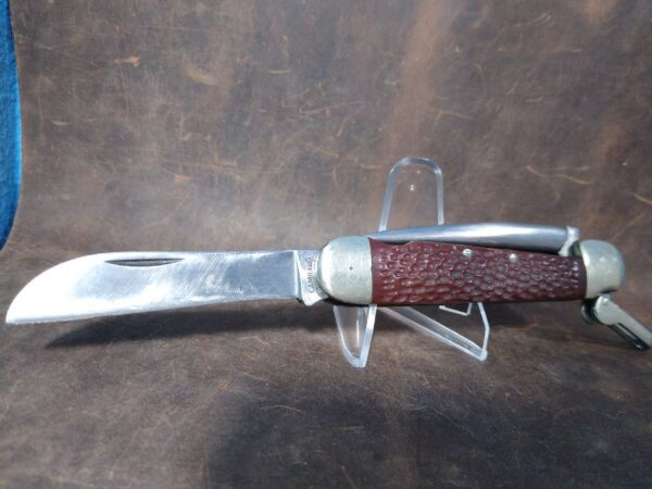 Vintage Camillus Marlin Spike Boating Knife w/Sheepsfoot Blade and Lever-Locked Spike [Used – Near Mint Cond.] Camillus Cutlery