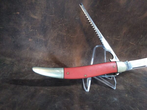 Vintage Craftsman USA 9452 Fish Knife with can opener, bottle opener, scaling blade and hook remover[Used – Mint Cond.] Collectible Knives