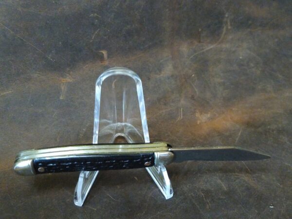 Vintage ‘The Ideal’ Small 2 blade Jack Knife w/ Black Handle [Unused – Pristine Cond.] Collectible Knives