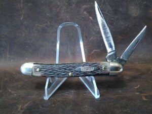 Vintage Craftsman USA 9541 2-Blade Folding Pocket Knife with Jigged Delrin Handle [Used – Very Good Cond.] Collectible Knives