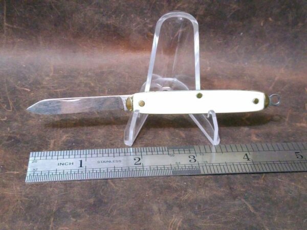 Vintage HIT USA Single Blade pocket knife(w/FOB Ring)[Unused – Mint Cond.] Collectible Knives