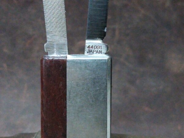 Vintage Klein Tools 44031 Japan – 2 Blade Money Clip Knife with Wood Inlaid Handle [Used – Pristine Cond.] Everyday Carry[EDC]