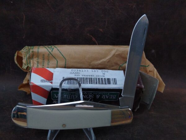 Bear & Sons Cutlery Large G10 Trapper Knife with Orig. Box and Paperwork [Unused – Pristine Mint Cond.] Bear & Son Cutlery