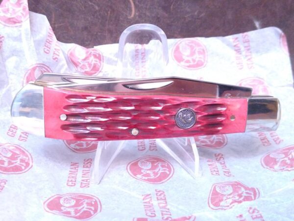 Hen & Rooster™ HRI312-RPB 4.125″Red Pick Bone 2 Blade Trapper 4116gs  [Unused-Pristine Mint Cond.] Everyday Carry[EDC]