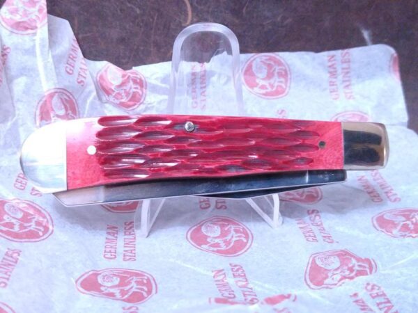 Hen & Rooster™ HRI312-RPB 4.125″Red Pick Bone 2 Blade Trapper 4116gs  [Unused-Pristine Mint Cond.] Everyday Carry[EDC]