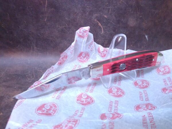 Hen & Rooster™ HRI312-RPB 4.125″Red Pick Bone 2 Blade Trapper 4116gs  [Unused-Pristine Mint Cond.] Everyday Carry[EDC]