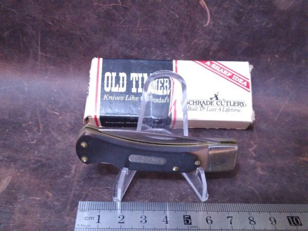 Vintage Old Timer 30T Bearhead Lockback pocket knife with packaging 1998 Made in USA [Used – Mint Cond.] Collectible Knives