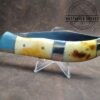 Large 9.75" Bulldog Single Sabre Blade folding Knife with Sectioned Bone Handle[Used - Excellent Cond.] - Image 2