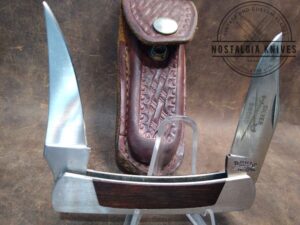 Vintage Camillus Silver Sword Brand, 2 Blade Pocket Knife with leather sheath[Used - Excellent Cond.]