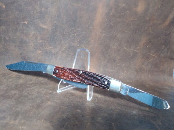 Vintage Colonial Prov. USA Large 3 Blade Stockman Folding Pocket Knife – Patent #3317996 [Unused – Pristine Mint Cond.] Collectible Knives