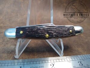 Vintage Ulster USA Jigged Bone Small 3 Blade Stockman Pocket Knife[Used - Mint Cond.]