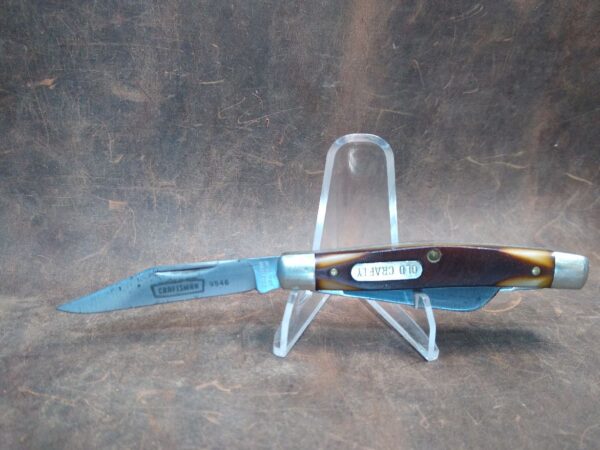 Vintage Sears Craftsman 9546 ‘Old Crafty’ Medium Stockman 3 blade pocket knife [Used – Mint Cond.] Collectible Knives