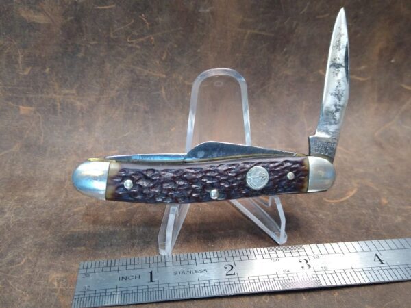 Vintage Böker USA Tree Brand Jigged Bone Handle 8588 medium 3 Blade Stockman Knife – 1983  [Used – Very Good Cond.] Böker