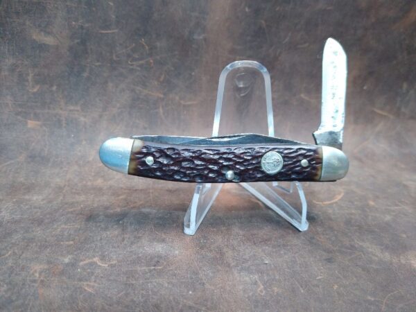 Vintage Böker USA Tree Brand Jigged Bone Handle 8588 medium 3 Blade Stockman Knife – 1983  [Used – Very Good Cond.] Böker