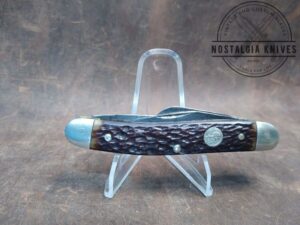 Vintage Böker USA Tree Brand Jigged Bone Handle 8588 medium 3 Blade Stockman Knife - 1983  [Used - Very Good Cond.]