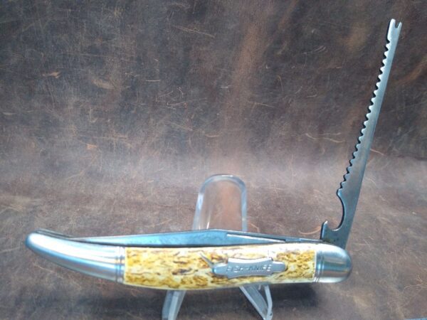 Vintage Imperial Prov. R.I. USA Large Fish Knife with opener/scaler blade[Used – Excellent Cond.] Collectible Knives