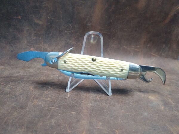 Vintage Ulster USA Boy Scouts Badge Folding Camp knife w/Bail[Used – Excellent Cond.] Camp Knives