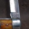 Vintage Camillus NY, USA 'High Carbon Steel' tang stamp, Sears Dogleg Trapper with Bone handle. [Used - Excellent Cond.] - Image 4