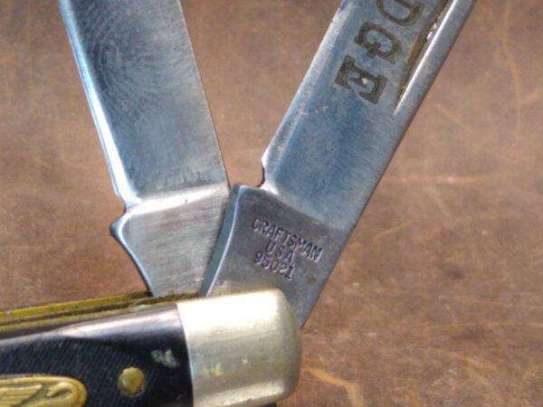 Vintage Craftsman USA 95021 2 Blade Jack-knife American Eagle Badge, A.C.A. Edge etched main blade[Used – Mint Cond.] Collectible Knives