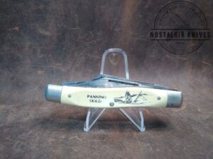 Vintage Schrade USA SC505 Union Tools Scrimshaw Stockman 'Panning Gold' Limited Edition 1991[Used - Near Mint Cond.]