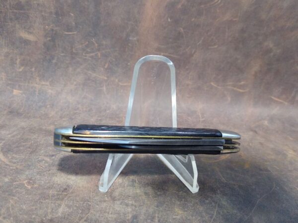 Vintage Syracuse Knives Co. USA Made 2 blade Jack Knife w/ Black Jigged Handle [Used – Excellent Cond.] Collectible Knives