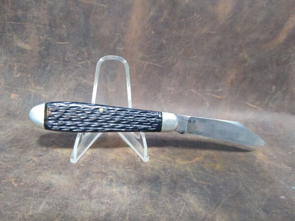 Vintage Syracuse Knives Co. USA Made 2 blade Jack Knife w/ Black Jigged Handle [Used – Excellent Cond.] Collectible Knives