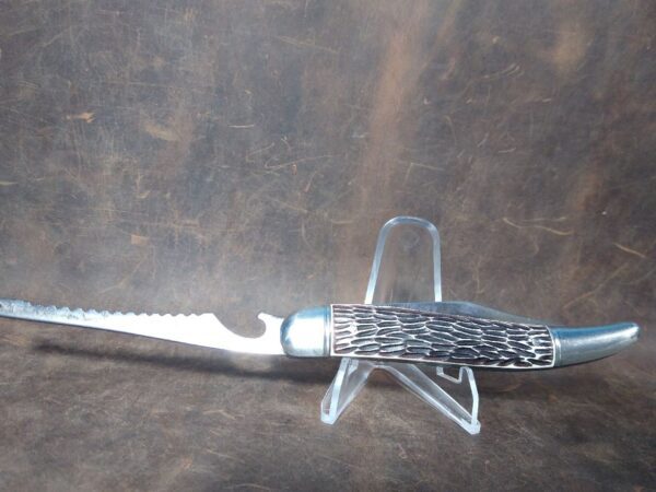 Vintage Imperial Prov. R.I. USA Medium Fish Knife with opener/scaler blade[Used – Excellent Cond.] Collectible Knives