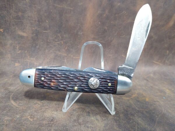 Vintage Ulster USA Boy Scouts Badge 4 blade Folding Camp knife w/Bail[Used – Very Good Cond.] Camp/Scout Knives