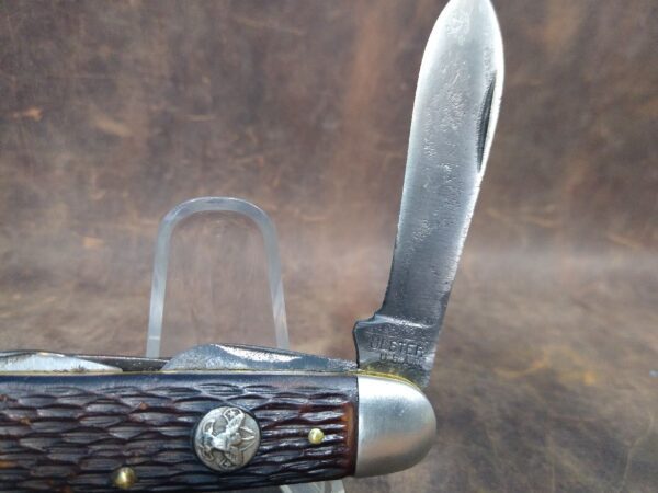 Vintage Ulster USA Boy Scouts Badge 4 blade Folding Camp knife w/Bail[Used – Very Good Cond.] Camp/Scout Knives