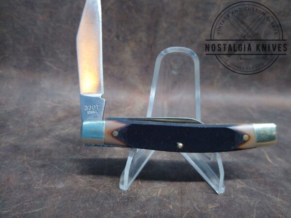 Schrade Old Timer 33OT Medium 2 Blade Pocket knife with Sawcut Delrin Scales [Unused Cond.] Everyday Carry[EDC] cutlery