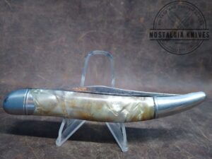 Vintage Hammer Brand USA Large Fish Knife with opener/scaler blade and Cracked Ice Handle from 1947[Used – Very Good Cond.]