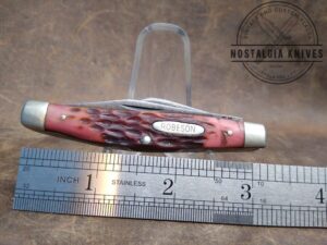 Vintage Robeson SHUREDGE 633295 Jigged Bone Handle 3 Blade Folding Pocket Knife [Used - Excellent Cond.]